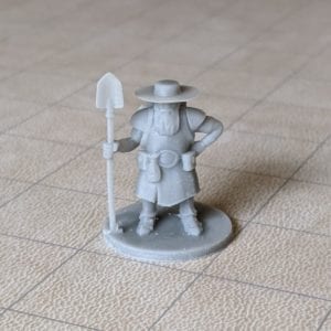 Adventurers/NPCs Male Dwarf Grave Cleric