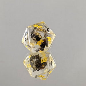 Dice Real Bee Edged D20