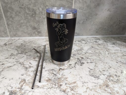 Goodies Get Hydrated 20 oz Tumbler Mug with Lid and Straw